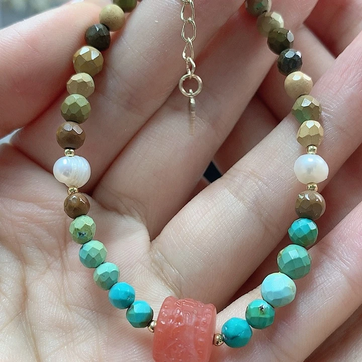 绿松石珠宝奇石未镶嵌