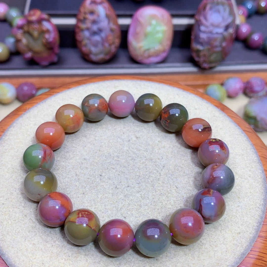 玛瑙手链未镶嵌盐源