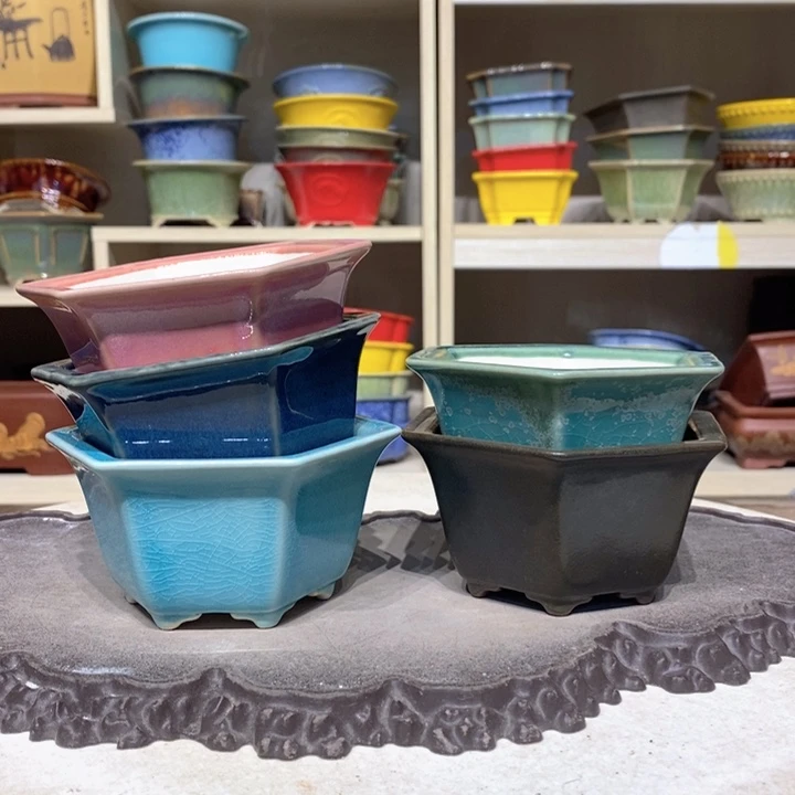 紫砂花盆瑕疵5.5-10。。（5）