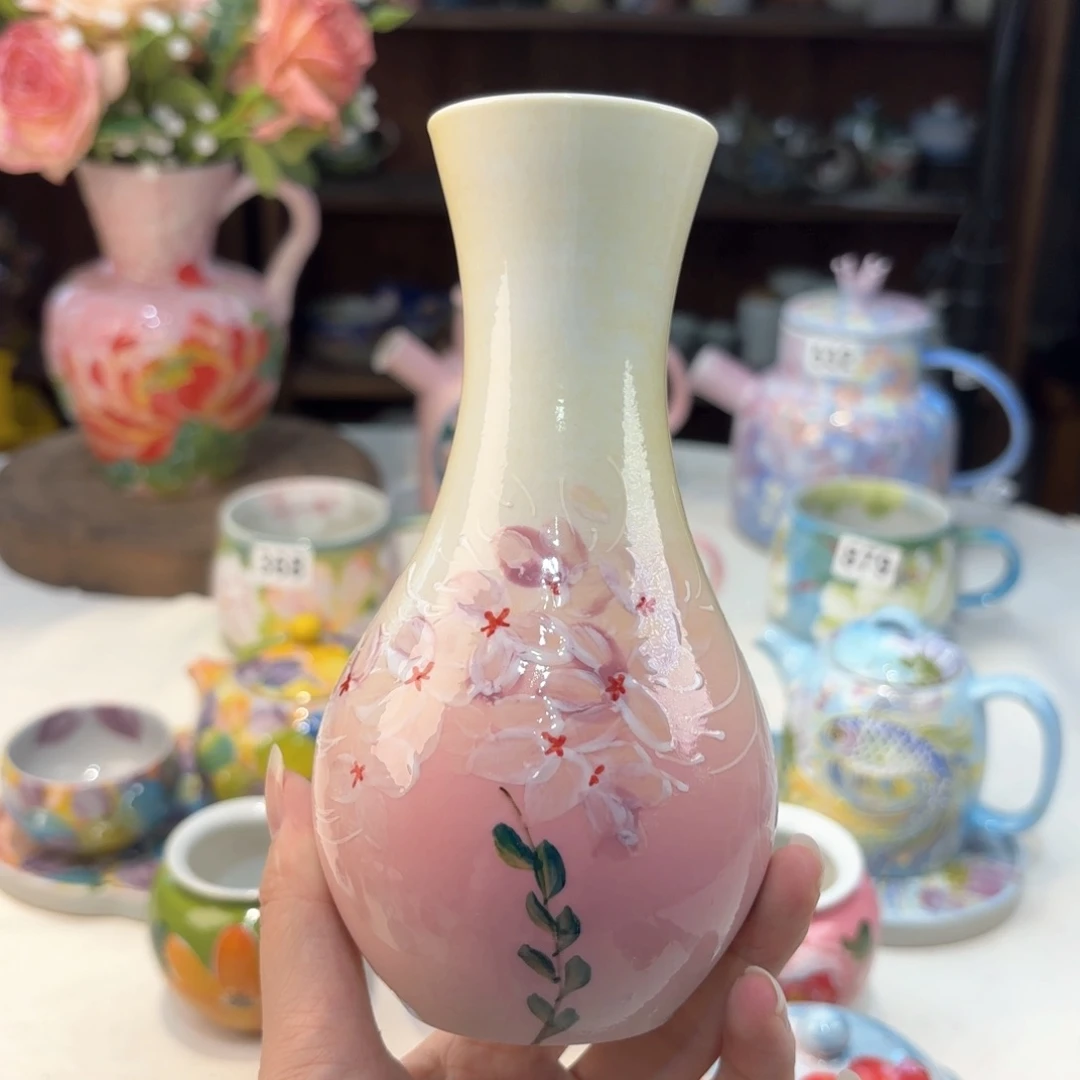 景德镇手绘高温釉下彩陶瓷茶具