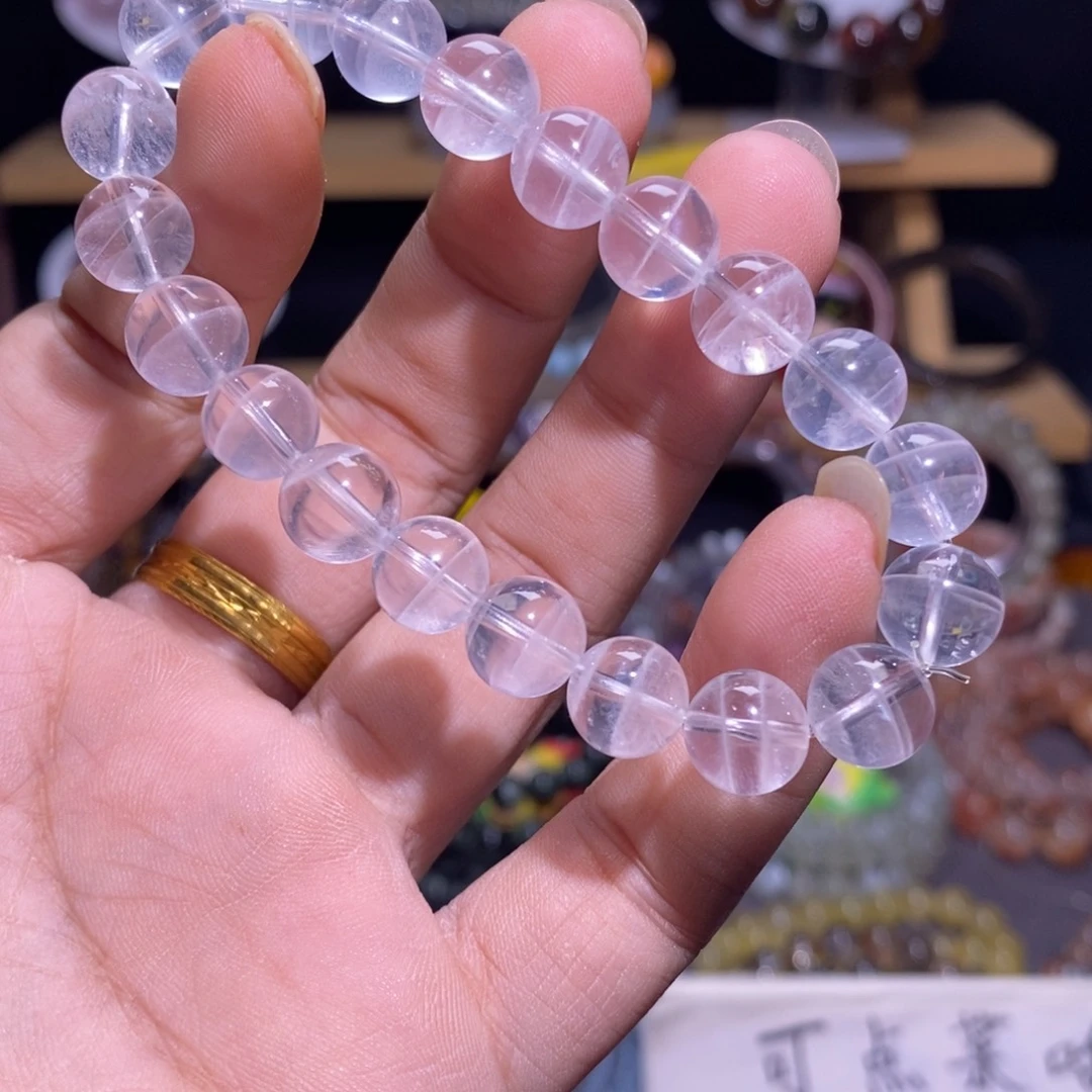 未镶嵌手串水晶30 千层白幽灵 9+