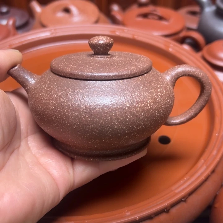 紫砂茶壶宜兴原矿龙背青