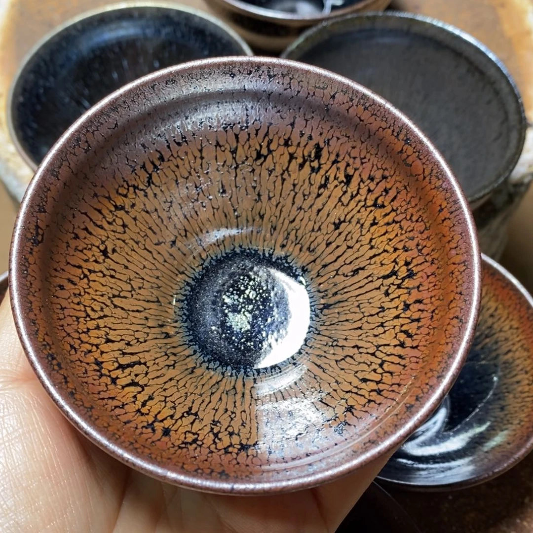 茶盏自然还原柴烧直播间