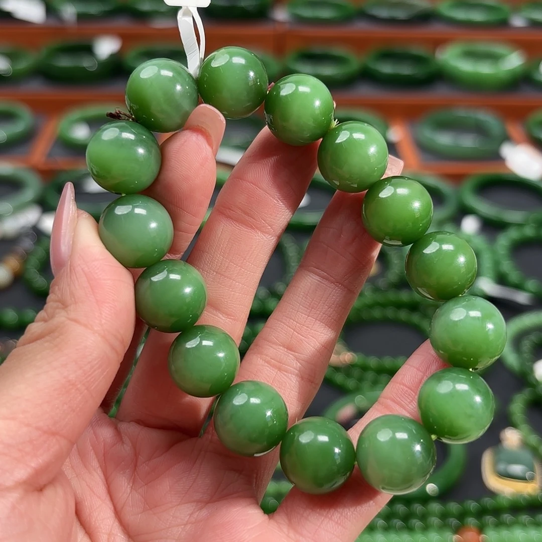 和田玉未镶嵌手镯卡14