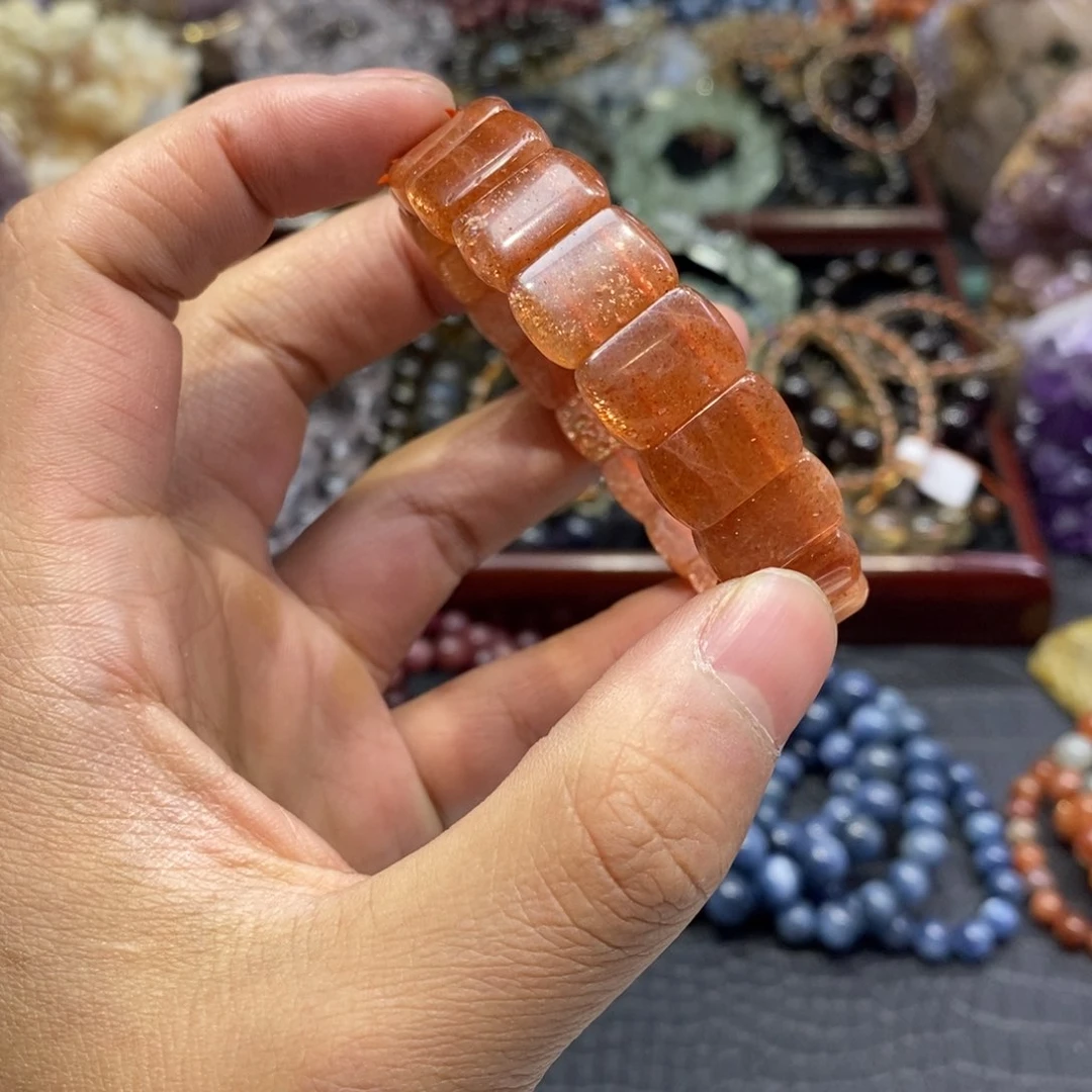 日光石手链未镶嵌阿鲁沙手牌