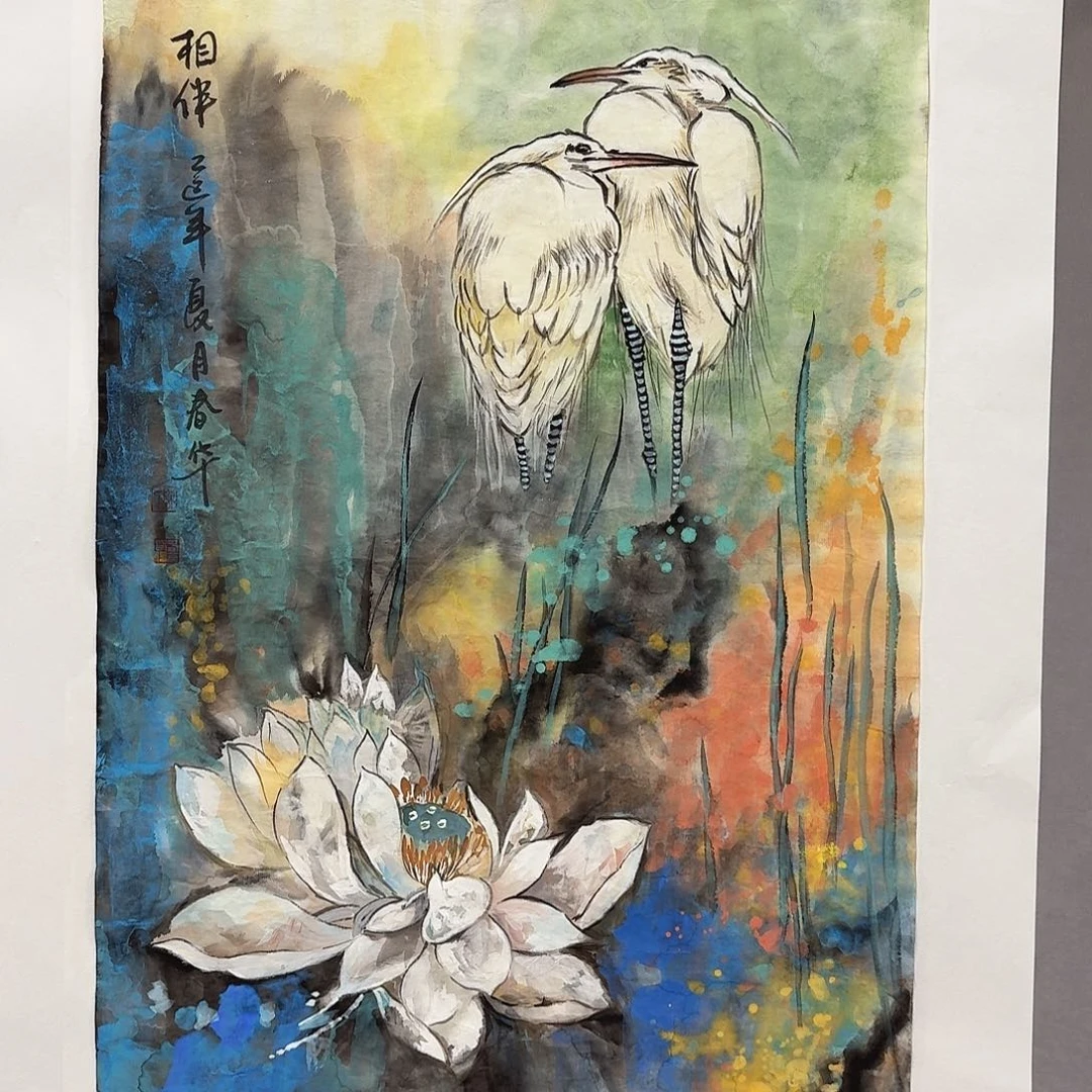 国画亲笔手绘放心去藏
