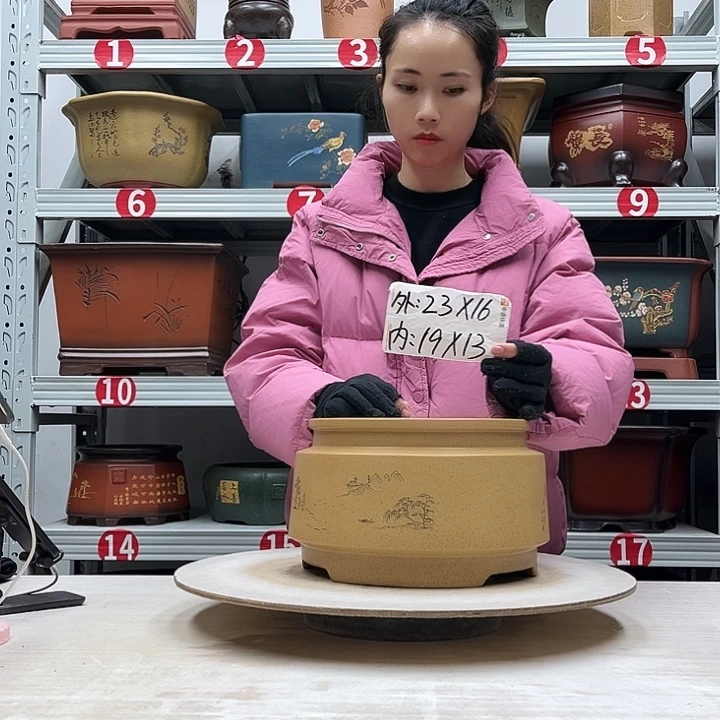 紫砂花盆紫砂花盆