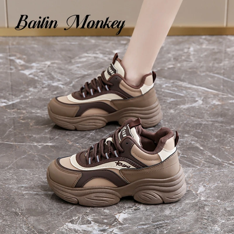 品牌官方厚底增高老爹鞋女2026春季新款百搭软底轻便休闲舒适女鞋