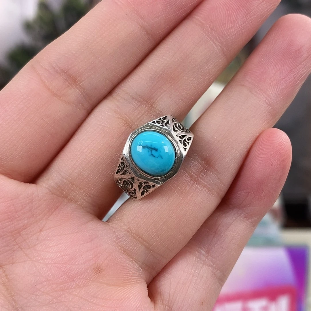 绿松石银S925镶嵌珠宝奇石