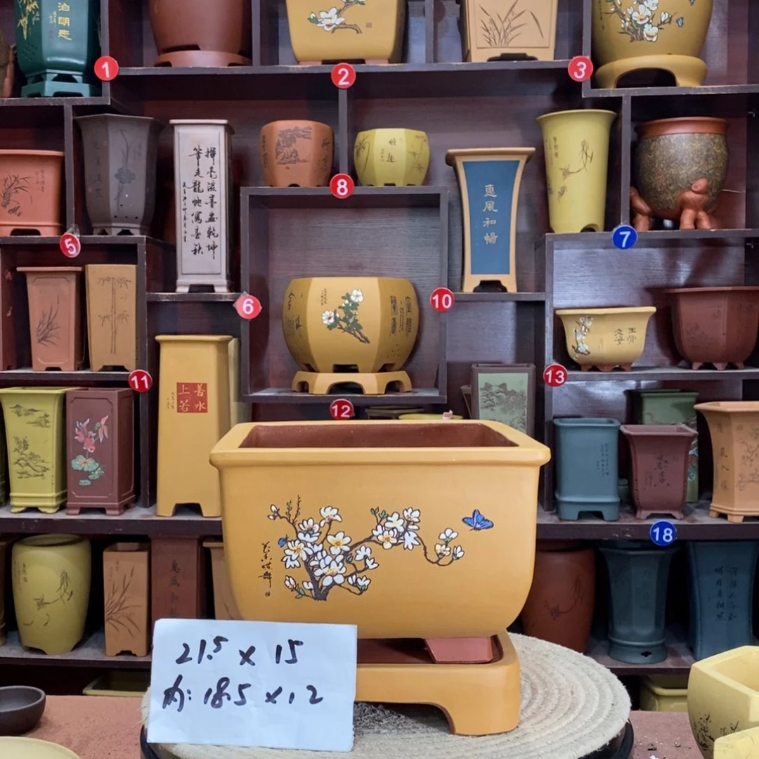 紫砂艺术紫砂花盆