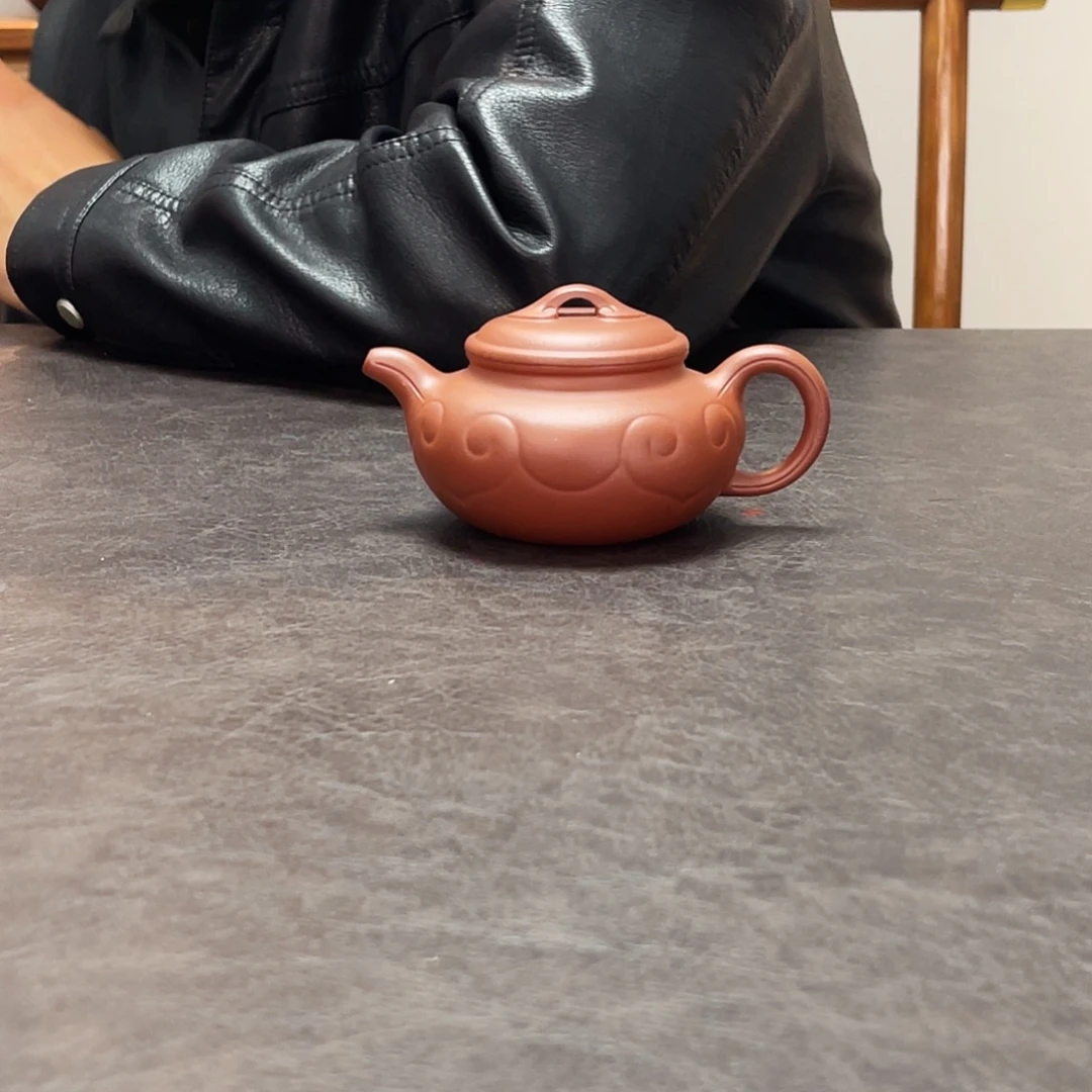 紫砂茶壶紫泥如意仿古壶