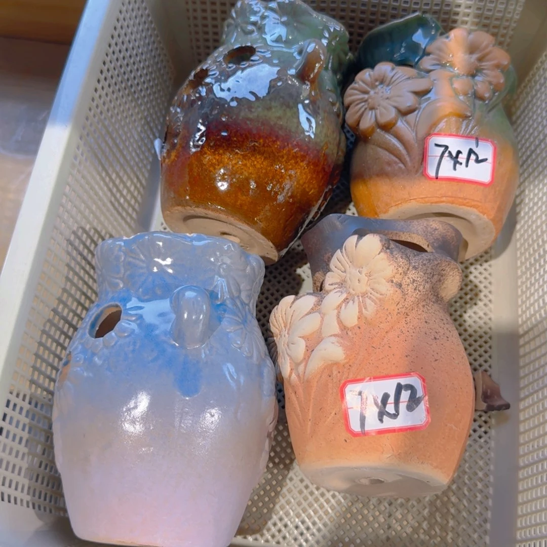 紫砂花盆粗陶福特
