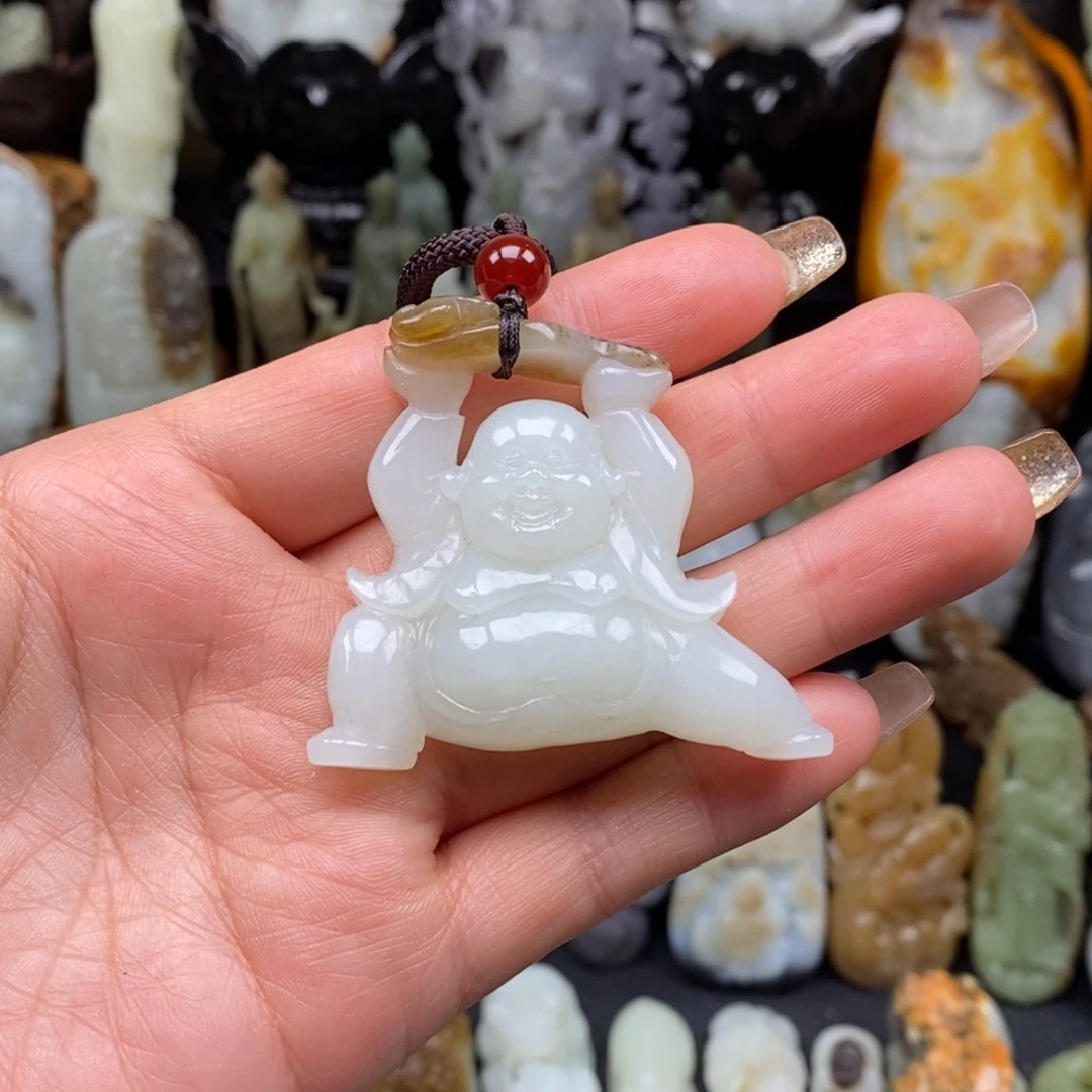 和田玉颈饰未镶嵌高***天