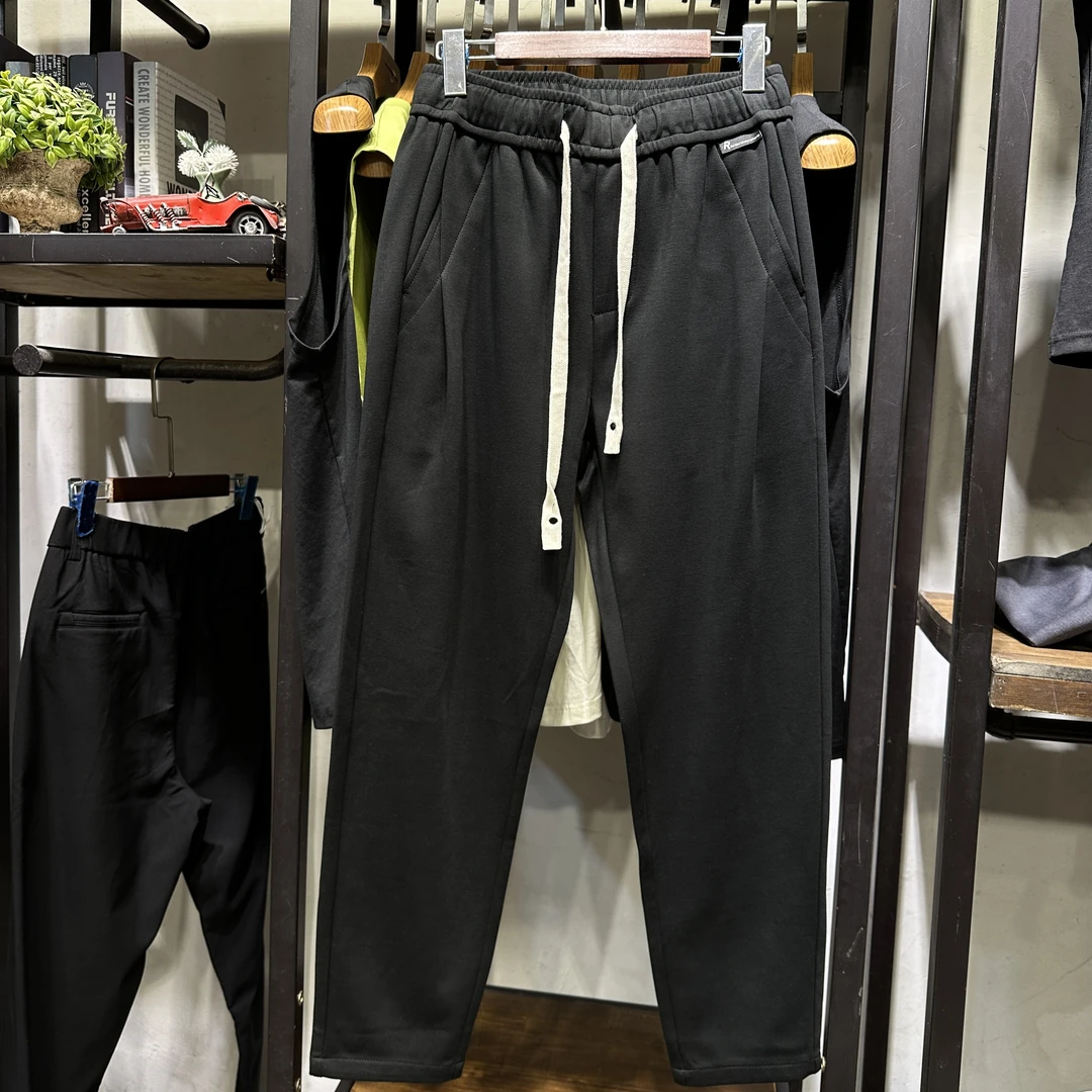 秋款宽松型中腰潮长裤水洗休闲裤男装2701