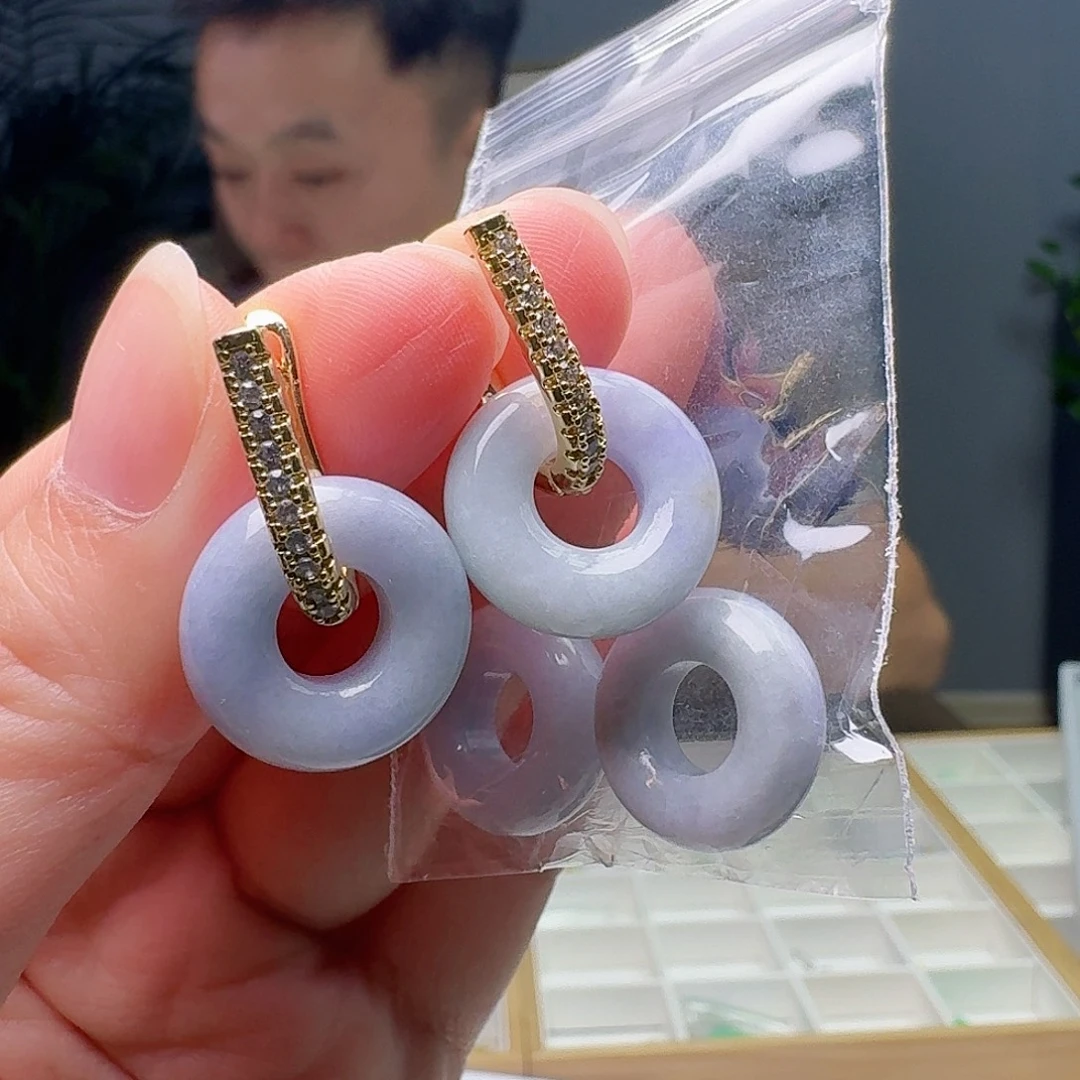 未镶嵌翡翠耳饰多样性发货其一送耳包
