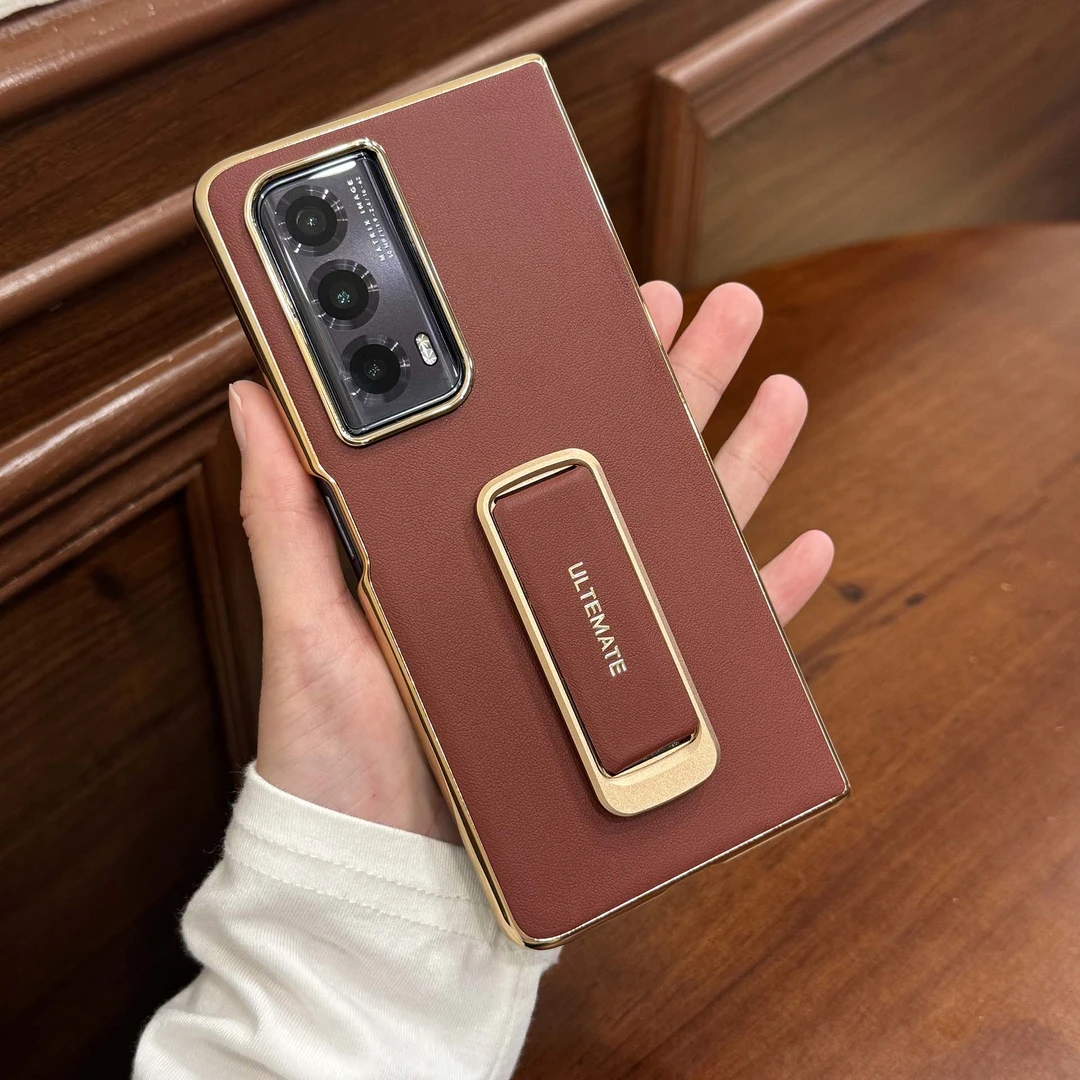 适用荣耀magicv2真皮腕带支架单超薄单后壳magicvs2好运红手机壳