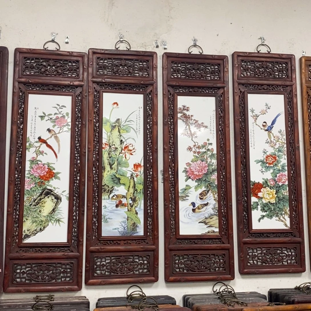 瓷120*36*4 景德镇瓷板画柴窑烧制