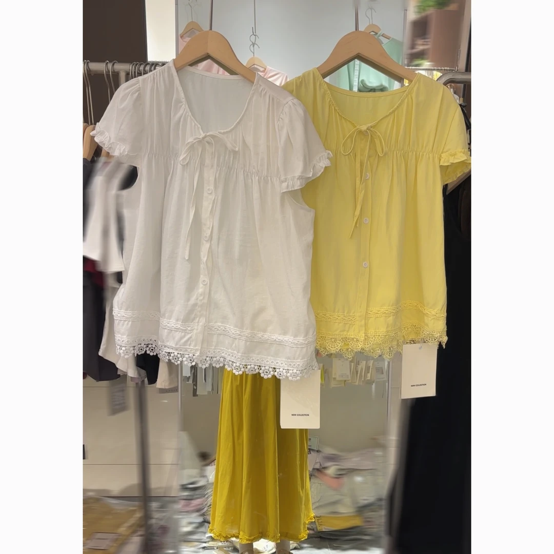 【风铃】韩系小衫大版流苏花边