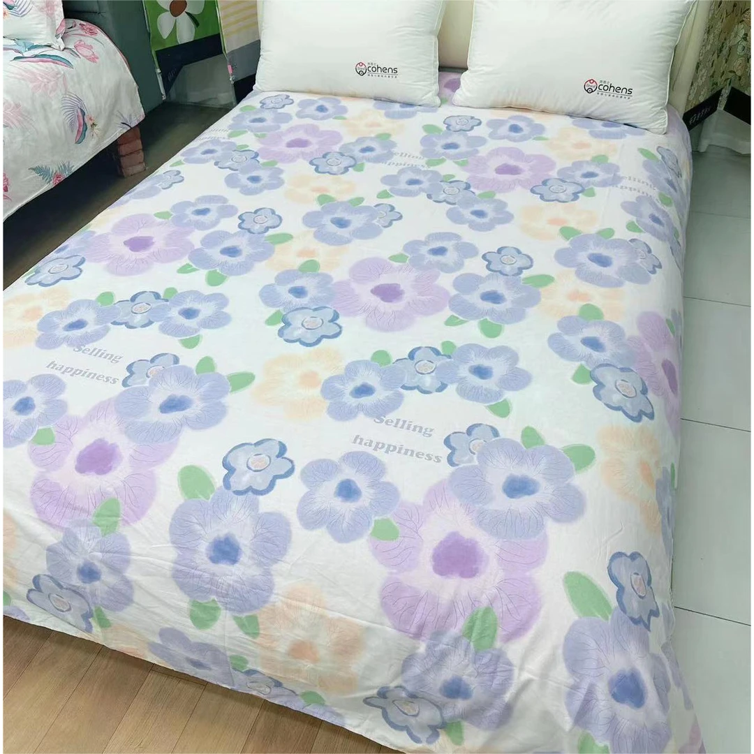 【浪漫嫣子】2米*2.3米床单 纯棉100棉 密实贴身透气