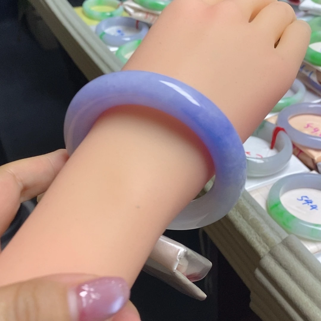 翡翠未镶嵌手镯18号