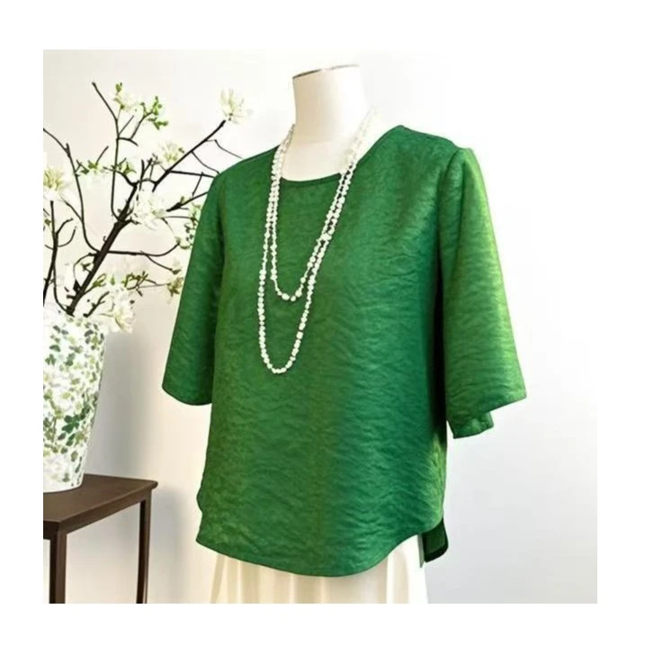 浮光锦七分袖小衫600452