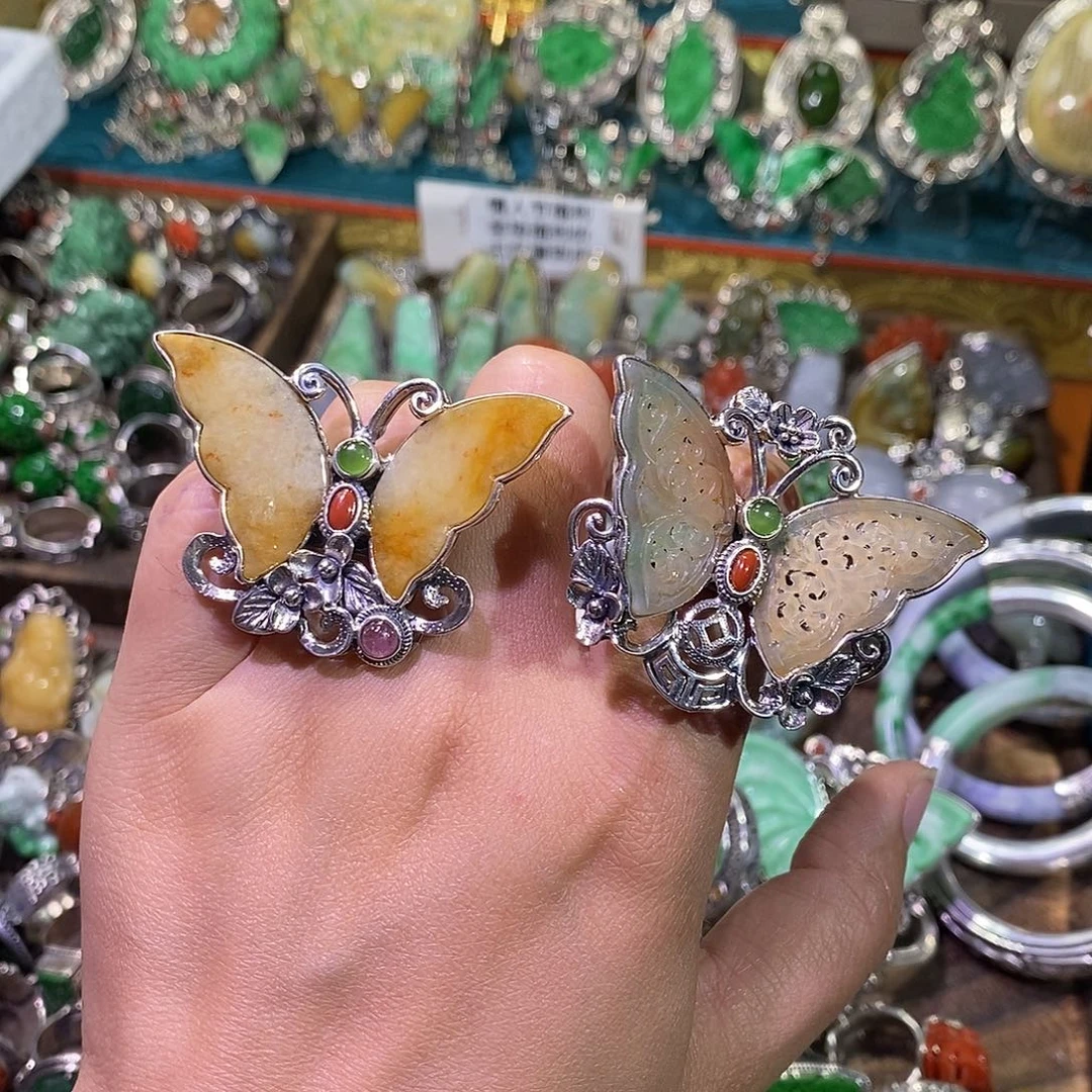 散珠翡翠一个蝴蝶炸炸炸
