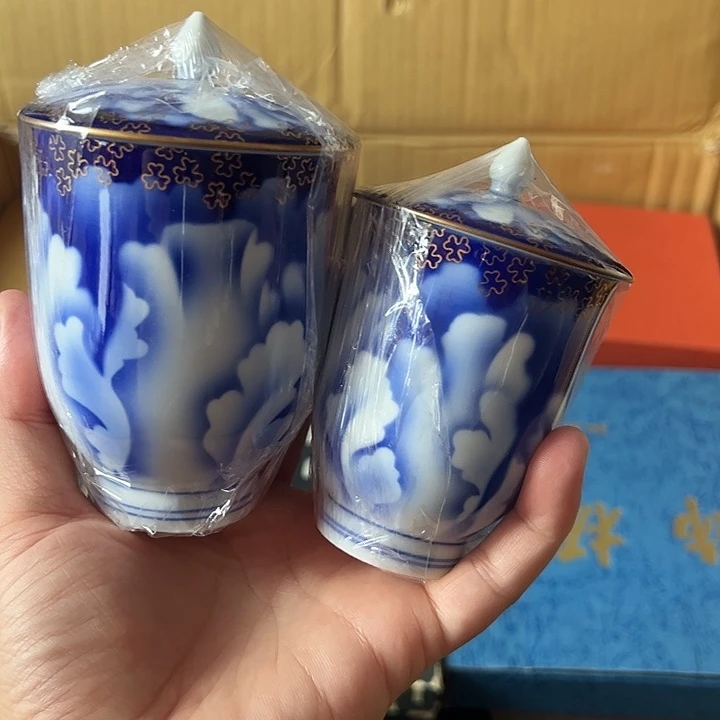 瓷片深川製对杯全新全品