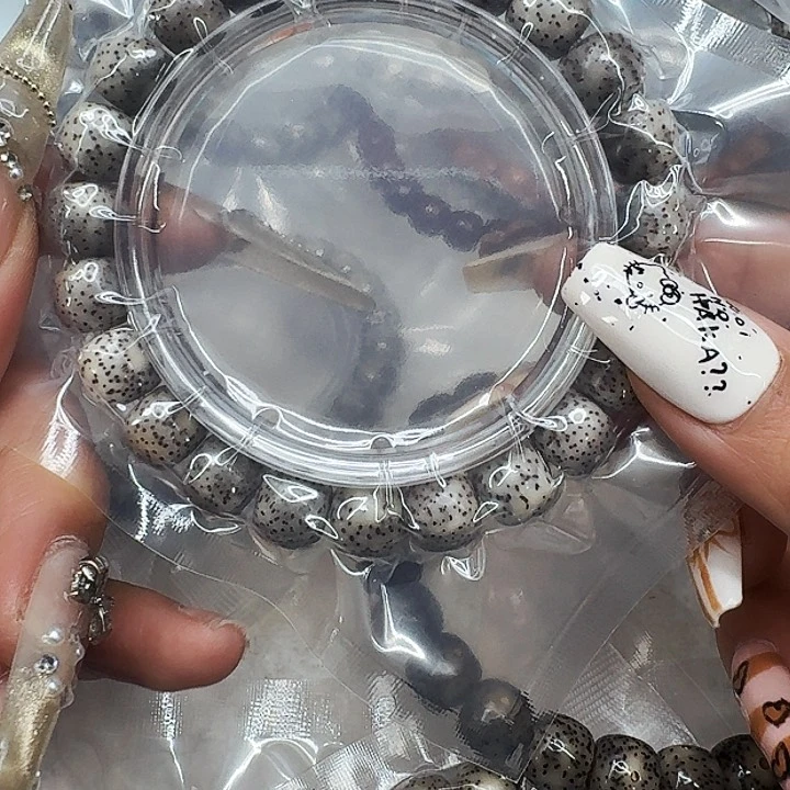 星月菩提手串426高端黑灰星月菩提10桶单圈