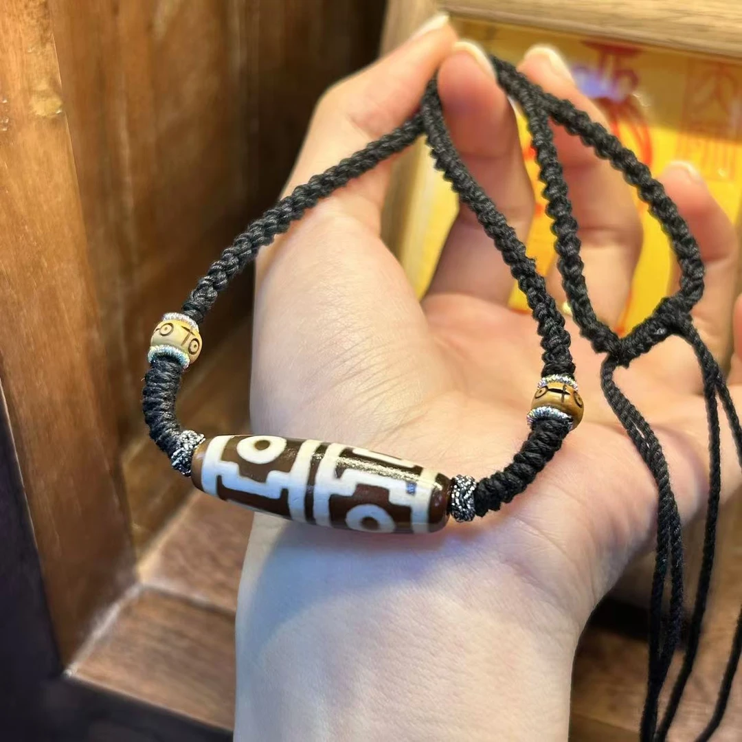 【美萍珠宝】玛瑙坛城四眼珠锁骨链/多样性发其一