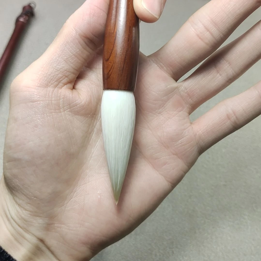 出锋5.5*1.3cm 古法纯羊毫猪鬃垫根1支散峰