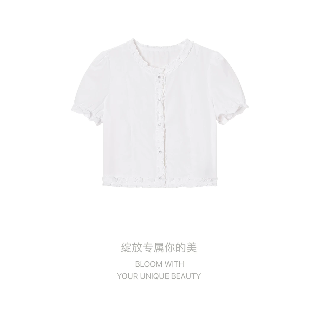 【公主衬衫 】【张元一专属】时尚简白上衣 S25X9031Y
