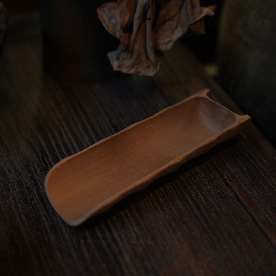 【柿间小院】全手工*竹茶则*茶道