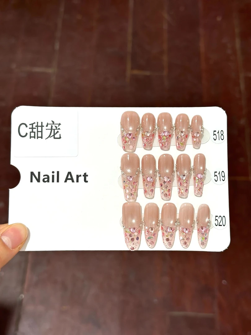 【甜宠】柠檬家518-519-520轻奢清新纯欲感原创美甲手工穿戴甲