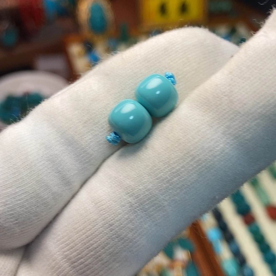 绿松石未镶嵌珠宝奇石8.5mm