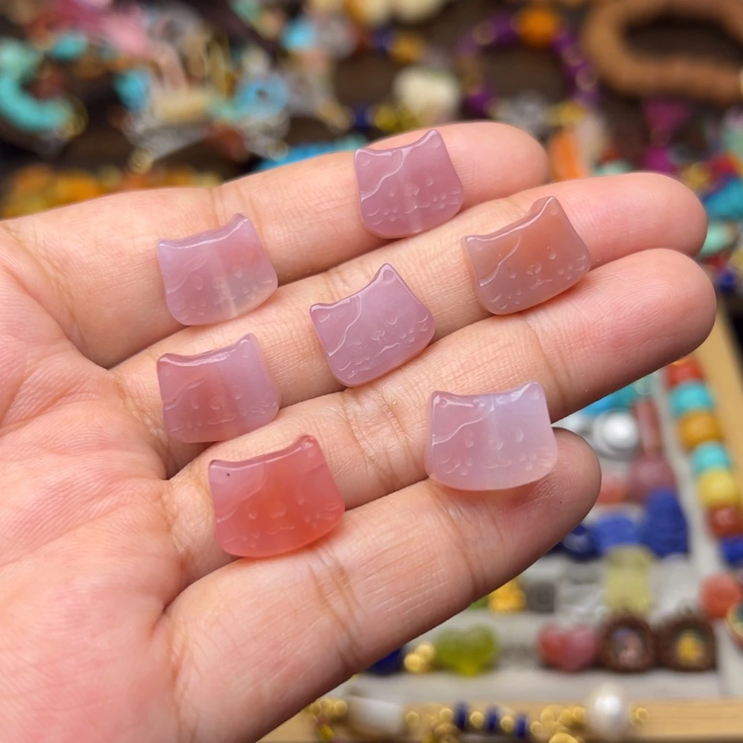 玛瑙/玉髓未镶嵌小猫咪发一个