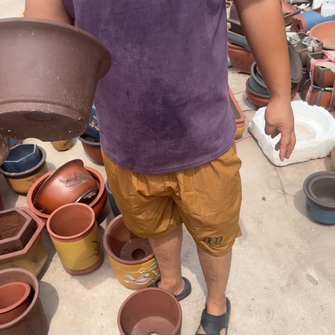 紫砂花盆瑕疵和瑕疵