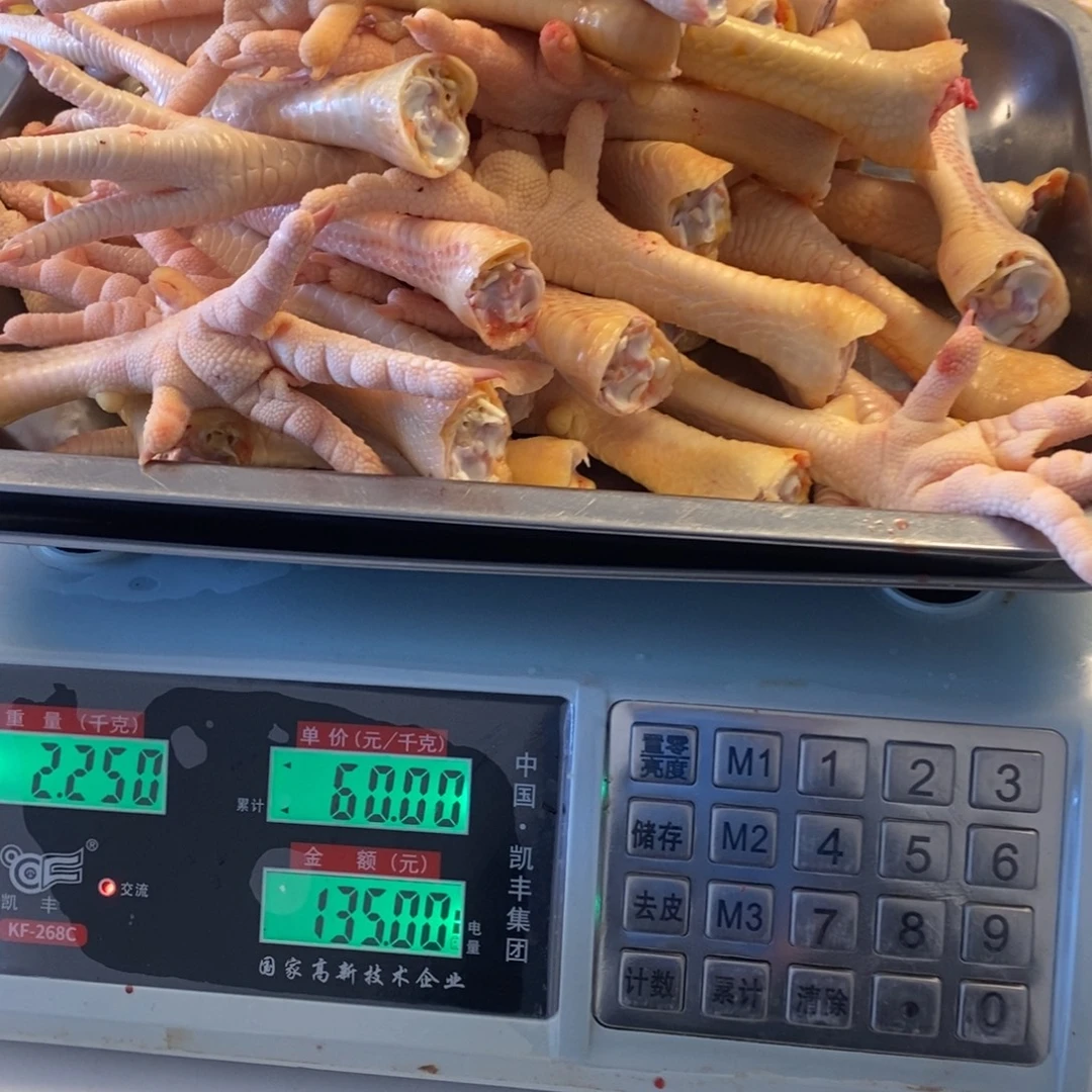 30天中国大陆包装鸡爪120