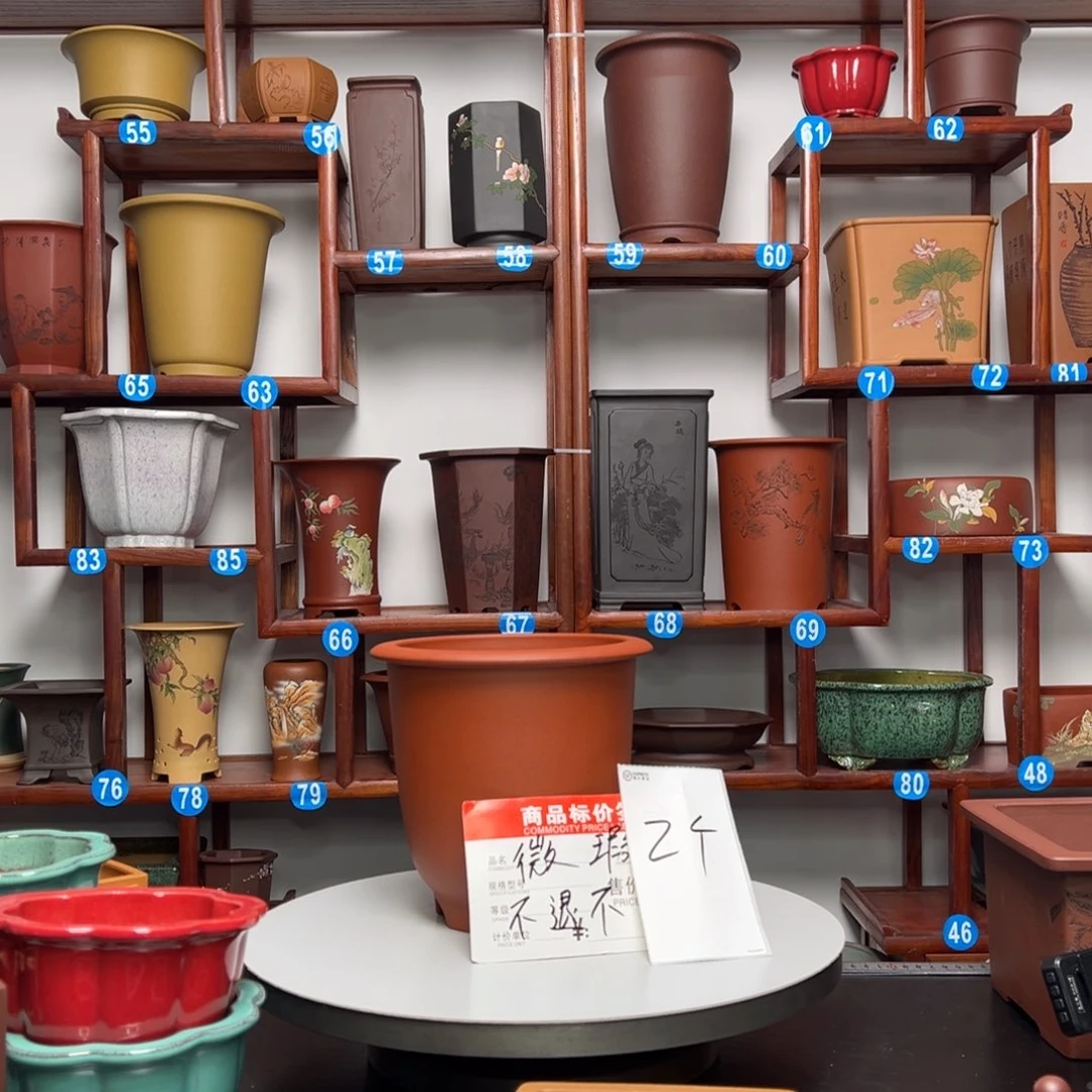 紫砂花盆费****?圆盆花盆