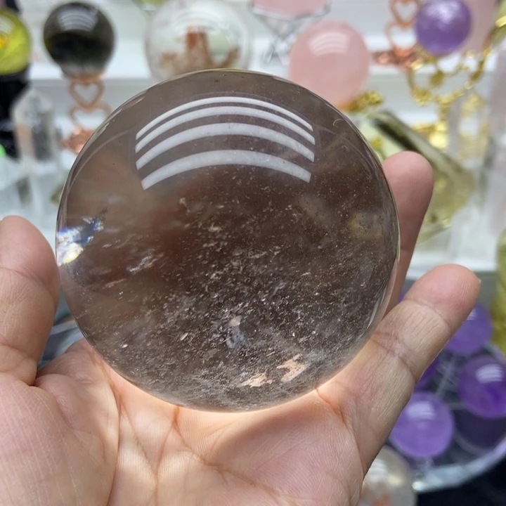 摆件水晶未镶嵌白水晶球6.6cm