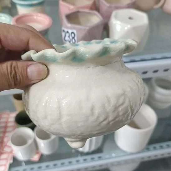 微瑕陶瓷花盆满12包邮