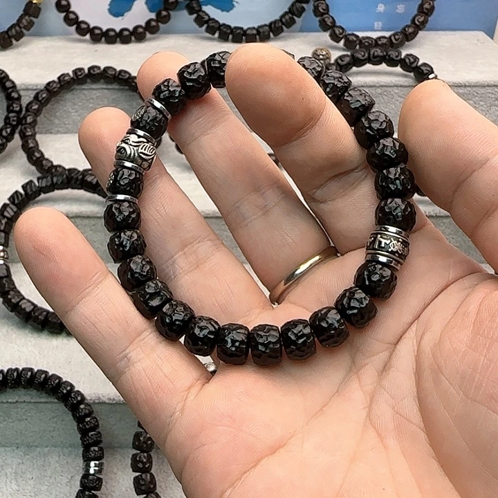 【闪购商品】手串椰蒂0***C9无相吞金兽上上签黑金