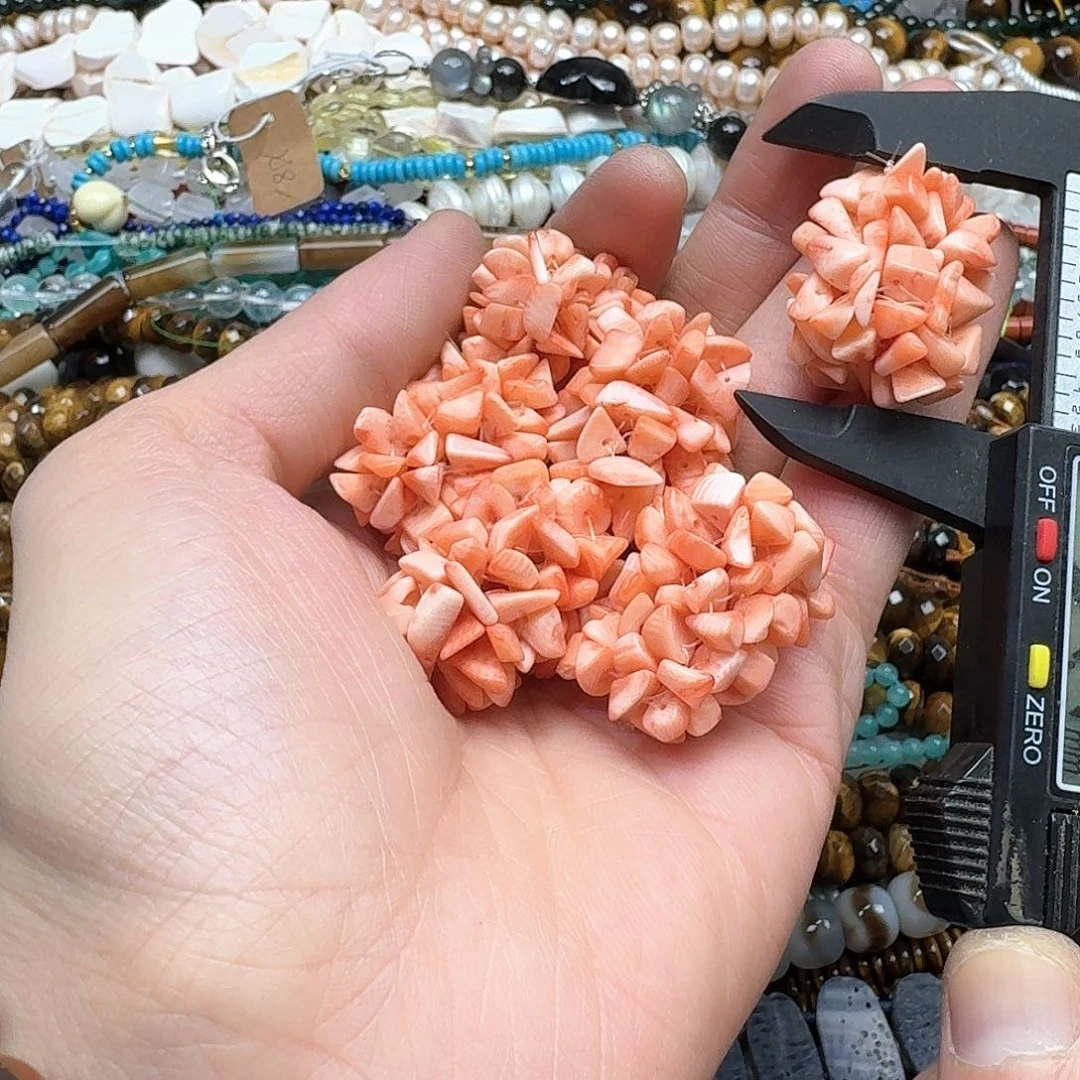 玛瑙/玉髓未镶嵌珠宝半成品一个20x30m三姑娘毛毛虫