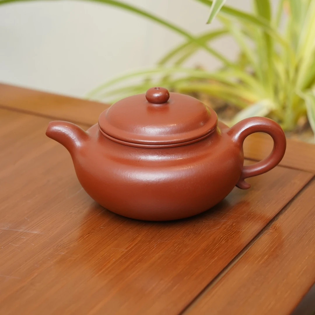 朱泥仿古170cc【尚品MH-1765】茶具正宗紫砂壶纯手工