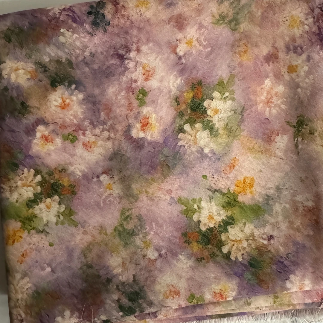 1.5米棉绸面料！！diy自制粉色小碎花