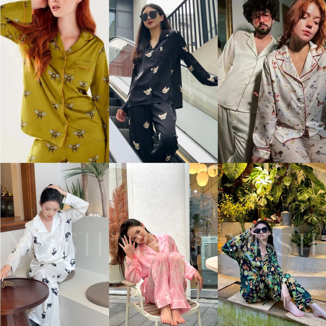 【女款外贸订单清货】小众设计轻奢潮牌家居服套装