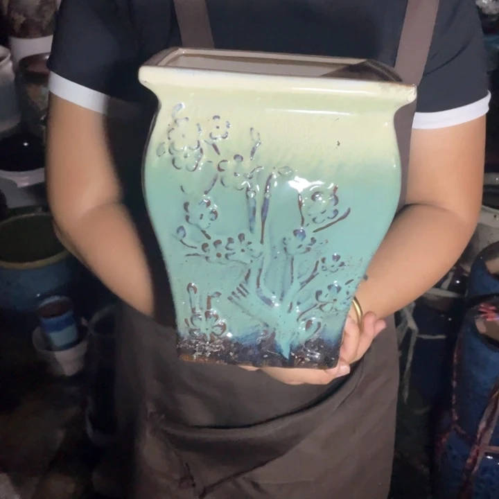 紫砂花盆口20高24正品正品