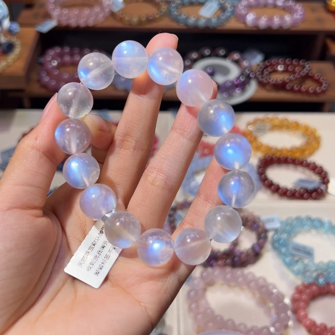 未镶嵌手链长石福利漏克价蓝月光14m