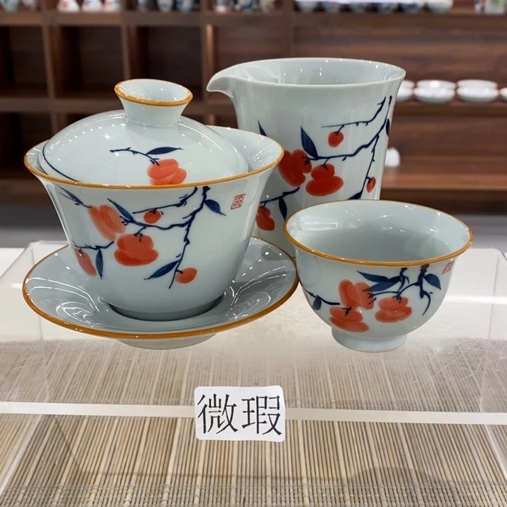 釉下老陶泥手工绘制