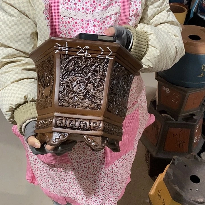 紫砂花盆紫砂花盆