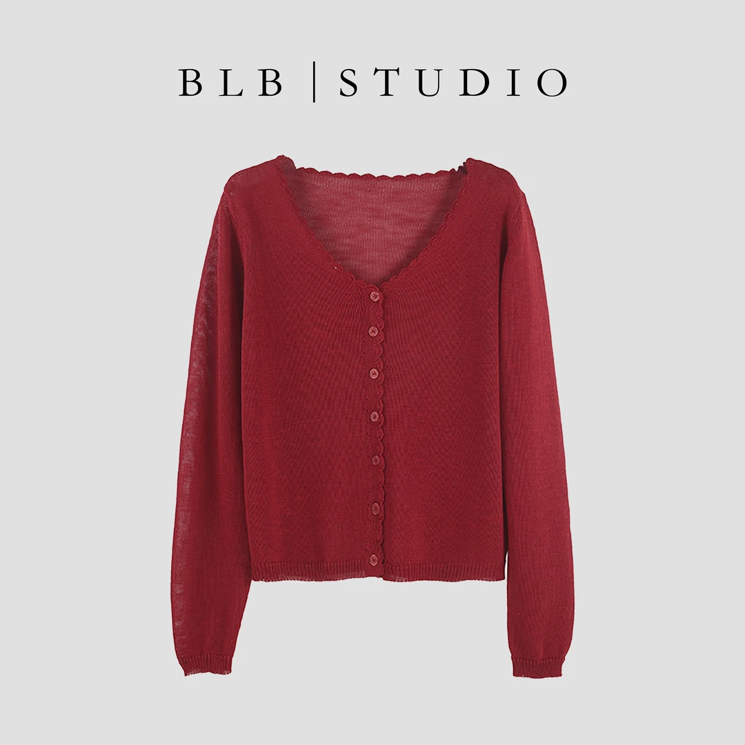 【BLB•板老板】2025年夏季新款气质小清新针织开衫SHBZA917748